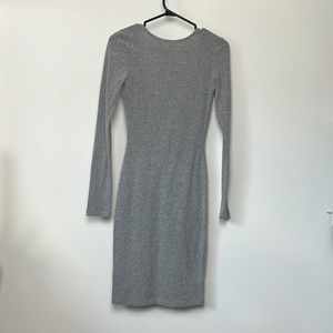 Size small grey community low back dress